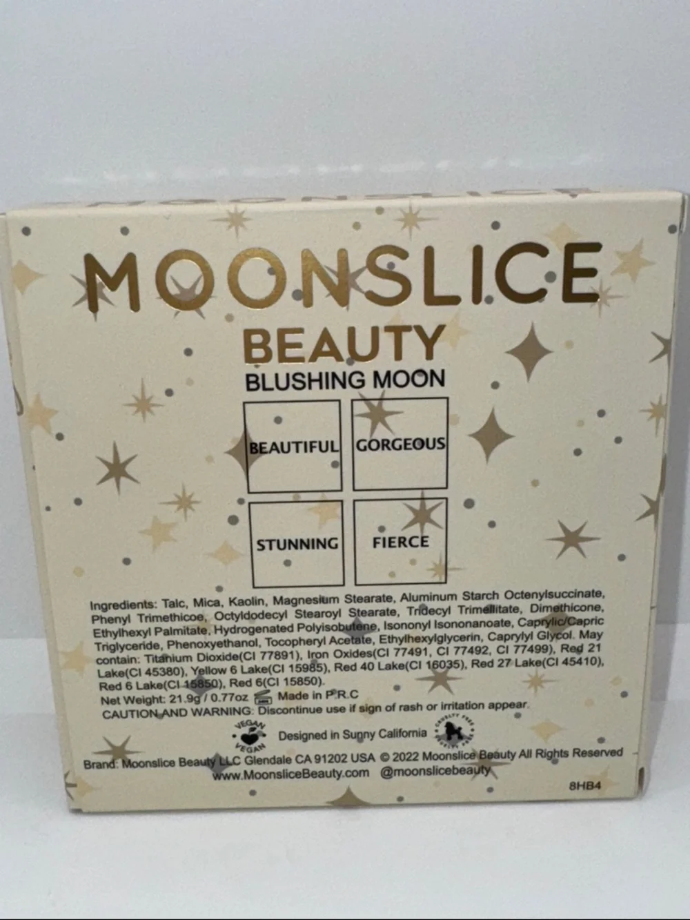 MOONSLICE BEAUTY Blushing Moon 4 Shade Blush Palette NEW